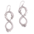 Sterling silver dangle earrings, 'Infinite Dragon' - Artisan Crafted Sterling Silver Dragon Dangle Earrings thumbail