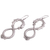 Sterling silver dangle earrings, 'Infinite Dragon' - Artisan Crafted Sterling Silver Dragon Dangle Earrings (image 2b) thumbail