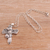 Men's sterling silver pendant necklace, 'Panther Cross' - Men's Sterling Silver Cross Pendant Necklace from Bali (image 2b) thumbail