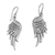 Sterling silver dangle earrings, 'Liberty Wings' - Sterling Silver Feathered Wings Dangle Earrings thumbail