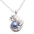 Cultured pearl pendant necklace, 'Blue Squirrel Orb' - Blue Cultured Pearl Pendant Necklace from Bali thumbail