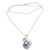 Cultured pearl pendant necklace, 'Blue Squirrel Orb' - Blue Cultured Pearl Pendant Necklace from Bali (image 2e) thumbail