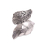 Sterling silver cocktail ring, 'Otherworldly Leaf' - Sterling Silver Leaf Cocktail Ring from Bali