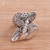 Sterling silver cocktail ring, 'Bee Grove' - Sterling Silver Bee Cocktail Ring from Bali (image 2) thumbail
