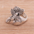 Sterling silver cocktail ring, 'Bee Grove' - Sterling Silver Bee Cocktail Ring from Bali (image 2c) thumbail