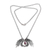 Garnet pendant necklace, 'Divine Angel' - Garnet Wing Pendant Necklace Crafted in Bali (image 2f) thumbail