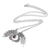 Garnet pendant necklace, 'Divine Angel' - Garnet Wing Pendant Necklace Crafted in Bali (image 2g) thumbail