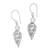 Cultured pearl dangle earrings, 'Jepun Blades' - Floral Cultured Pearl Dangle Earrings Crafted in Bali