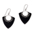 Sterling silver dangle earrings, 'Shooting Arrows' - Shooting Arrows Sterling Silver Lava Stone Dangle Earrings (image 2a) thumbail