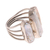 Cultured pearl cocktail ring, 'Laut Queen' - Triple Cultured Pearl Sterling Silver Cocktail Ring (image 2c) thumbail