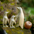 Wood sculptures, 'Penguin Family' (set of 3) - Set of Three Hand-Carved Hibiscus Wood Penguin Family (image 2j) thumbail