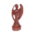 Wood sculpture, 'Baby Guardian' - Hand-Carved Suar Wood Baby Guardian Angel Sculpture (image 2c) thumbail
