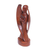 Wood sculpture, 'Baby Guardian' - Hand-Carved Suar Wood Baby Guardian Angel Sculpture