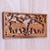 Wood relief panel, 'Elephant Woods' - Elephants Among Trees Hand Carved Wood Relief Panel (image 2c) thumbail