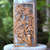 Wood relief panel, 'Songbird Friends' - Three Birds in Tree Hand Carved Wood Relief Panel from Bali (image 2) thumbail