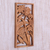 Wood relief panel, 'Songbird Friends' - Three Birds in Tree Hand Carved Wood Relief Panel from Bali (image 2c) thumbail
