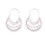 Sterling silver hoop earrings, 'Regal Swirls' - Swirling Sterling Silver Hoop Earrings from Bali thumbail