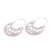Sterling silver hoop earrings, 'Regal Swirls' - Swirling Sterling Silver Hoop Earrings from Bali (image 2c) thumbail