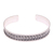 Sterling silver cuff bracelet, 'Stately Swirls' - Sterling Silver Swirl Triangular Dot Cluster Cuff Bracelet