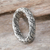 Sterling silver band ring, 'Magic Weave' - Weave Motif Sterling Silver Band Ring from Bali (image 2b) thumbail