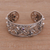 Multi-gemstone cuff bracelet, 'Dazzling Butterflies' - Multi-Gemstone and Sterling Silver Butterflies Cuff Bracelet (image 2) thumbail