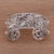 Multi-gemstone cuff bracelet, 'Dazzling Butterflies' - Multi-Gemstone and Sterling Silver Butterflies Cuff Bracelet (image 2b) thumbail