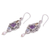 Multi-gemstone dangle earrings, 'Intricate Beauty' - Multi-Gemstone and Ornate Sterling Silver Dangle Earrings (image 2d) thumbail