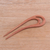 Wood hair pin, 'Elegant Form' - Handmade Sawo Wood Hair Pin Crafted in Bali