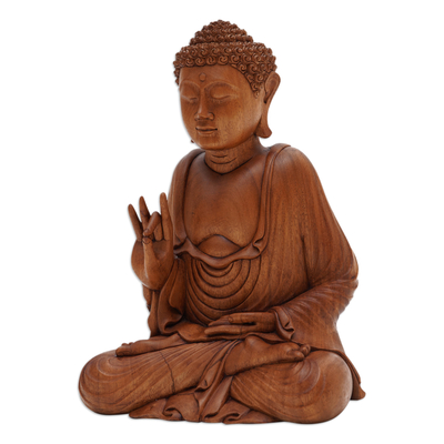 skulptur „Buddha im Lotus“. - 'Buddha im Lotus