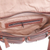 Umhängetasche aus Leder - Verstellbare Umhängetasche aus braunem Leder mit drei Taschen