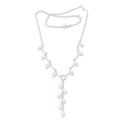 Cultured pearl pendant necklace, 'Bulan Beauty' - Cultured Pearl Link Pendant Necklace from Bali