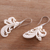 Bone drop earrings, 'Vibrant Bali' - Hand-Carved Bone Drop Earrings Crafted in Bali (image 2b) thumbail