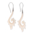 Bone drop earrings, 'Peaceful Spirals' - Spiral Motif Bone Drop Earrings Crafted in Bali (image 2d) thumbail