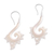 Bone drop earrings, 'Peaceful Spirals' - Spiral Motif Bone Drop Earrings Crafted in Bali (image 2e) thumbail