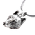 Sterling silver pendant necklace, 'Wolf' - Handcrafted Sterling Silver Wolf Head Pendant Necklace (image 2e) thumbail