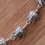 Sterling silver link bracelet, 'Turtle Promenade' - Handcrafted Sterling Silver Turtle Link Bracelet from Bali (image 2b) thumbail