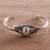 Cultured pearl cuff bracelet, 'Moonlight Shade' - Cultured Pearl Pendant Cuff Bracelet from Bali (image 2) thumbail