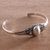 Cultured pearl cuff bracelet, 'Moonlight Shade' - Cultured Pearl Pendant Cuff Bracelet from Bali (image 2b) thumbail