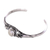 Cultured pearl cuff bracelet, 'Moonlight Shade' - Cultured Pearl Pendant Cuff Bracelet from Bali (image 2d) thumbail