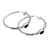 Onyx half-hoop earrings, 'Bali Memories' - Onyx Half-Hoop Earrings from Bali (image 2b) thumbail