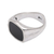 Sterling silver signet ring, 'Dark Realm' - Rectangular Sterling Silver Signet Ring from Bali (image 2d) thumbail