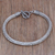 Men's sterling silver chain bracelet, 'Masculine Naga' - Men's Sterling Silver Naga Chain Bracelet from Bali (image 2) thumbail