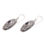 Amethyst dangle earrings, 'My Protector in Purple' - Amethyst and Sterling Silver Dangle Earrings from Bali (image 2b) thumbail
