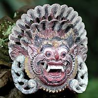 Wood mask,