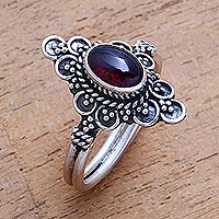 Featured review for Garnet cocktail ring, Daydream Temple
