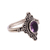 Amethyst cocktail ring, 'Sparkling Daydream Temple' - Handcrafted Faceted Amethyst Cocktail Ring from Bali (image 2d) thumbail