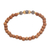 Gold accent wood and labradorite beaded stretch bracelet, 'Batuan Harmony' - Coconut Wood and Labradorite Beaded Stretch Bracelet (image 2f) thumbail