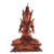 Wood sculpture, 'Indra on Lotus' - Suar Wood Sculpture of Hindu God Indra from Bali thumbail