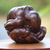 Wood sculpture, 'Meditating Yogi' (7.5 in.) - Suar Wood Yogi Sculpture Hand-Carved in Bali (image 2) thumbail