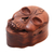 Wood puzzle box, 'Skull Keeper' - Suar Wood Skull Puzzle Box Crafted in Bali (image 2a) thumbail